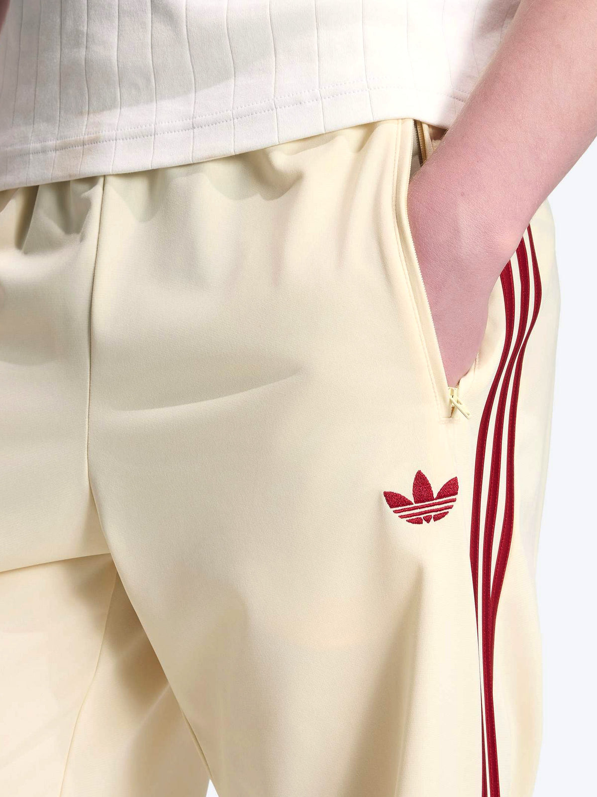 Adidas Originals Firebird Tp – Pantaloni Tuta Crema – foto 5