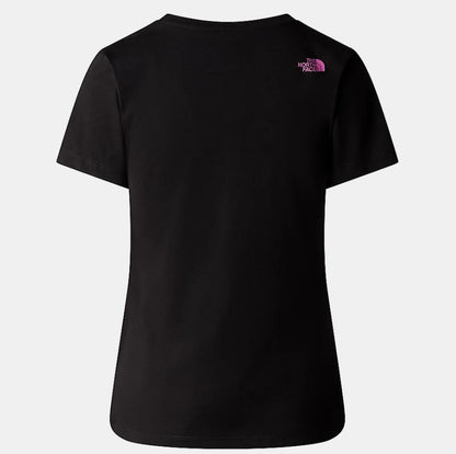 THE NORTH FACE W S/S EASY TEE TNF BLACK/VIOLET CROCUS NF0A87N6YES1