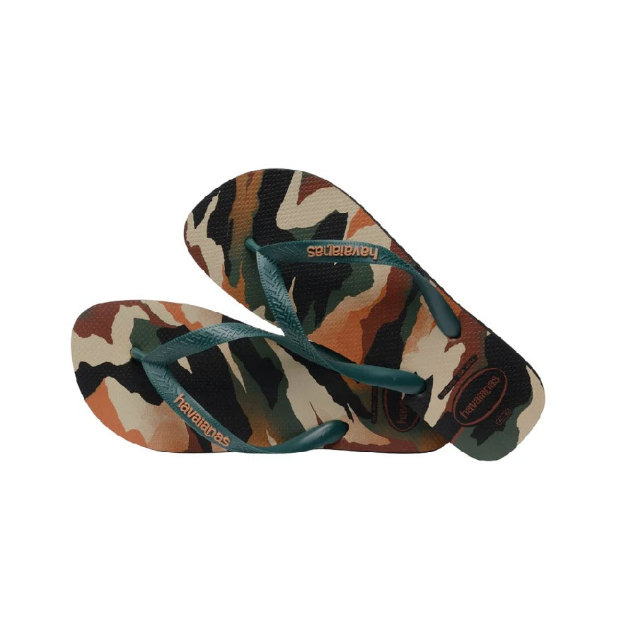 Havaianas TOP CAMU BLACK/PANTANAL GREEN  BLACK/PANTANAL GREEN 4141398-6134