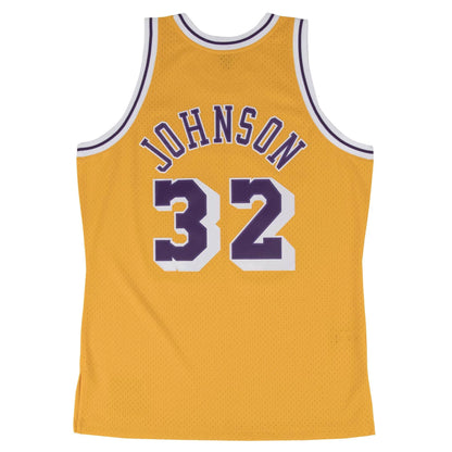 Mitchell & Ness NBA SWINGMAN HOME JERSEY LAKERS 1984 MAGIC JOHNSON SMJYGS18175-LALLTGD84EJH