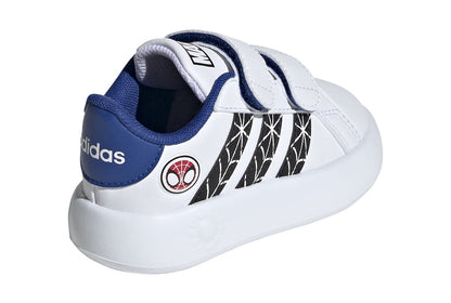 ADIDAS GRAND COURT SPIDER- FTWWHT/CBLACK/ROYBLU ID8017