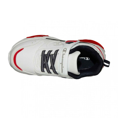 CHAMPION WAVE PU B PS LOW CUT SHOE WHT/NNY/RED S32818-WW005
