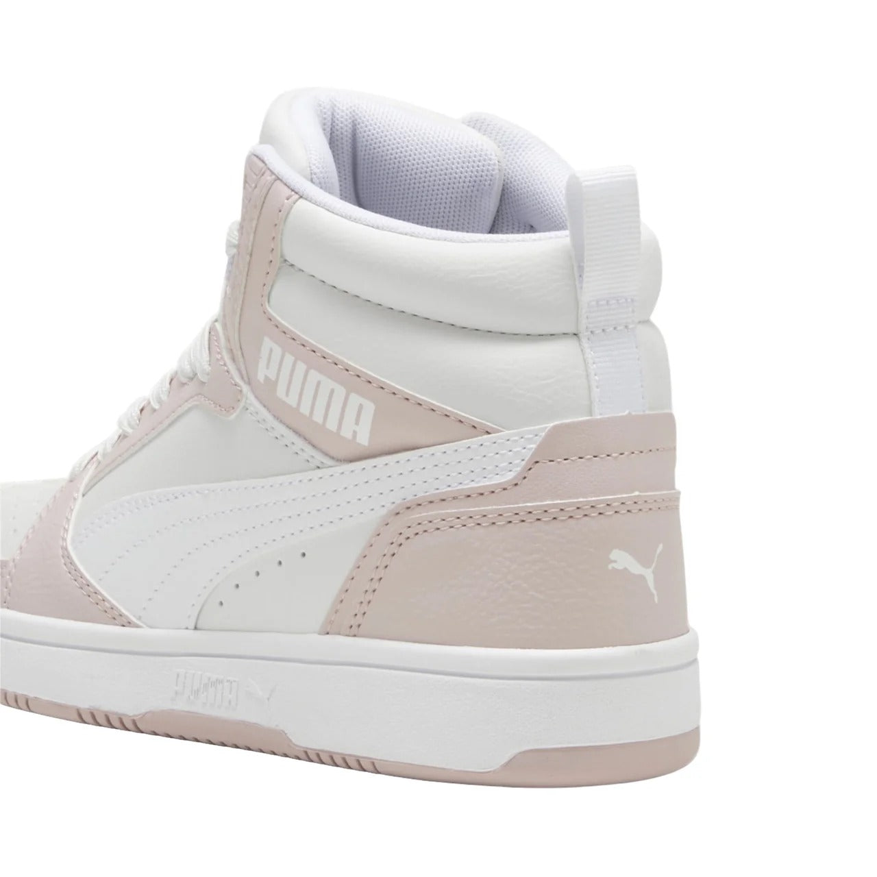 PUMA REBOUND V6 MID JR MAUVE MIST-PUMA WHITE 393831-20