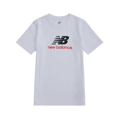 New Balance NB Stacked Logo Tee LAKB0297-BWE | Unisex Bambino | Bianco