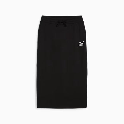 PUMA CLASSICS RIBBED MIDI SKIRT BLACK 624265-01