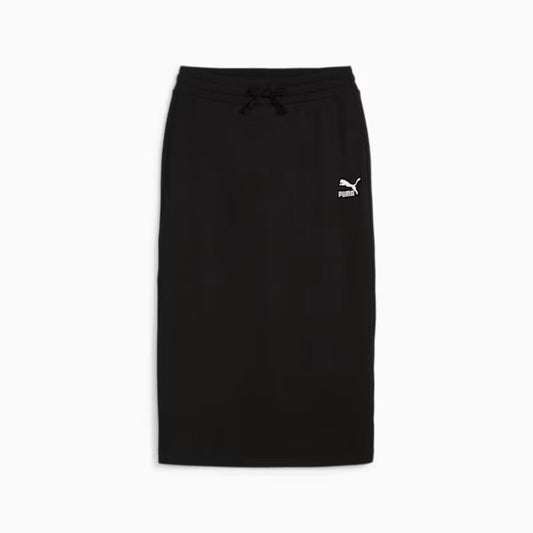 PUMA CLASSICS RIBBED MIDI SKIRT BLACK 624265-01
