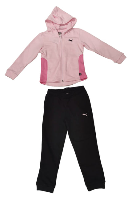 PUM HOODED SWEAT SUIT TR CL G WHISP OF PINK 673586-67