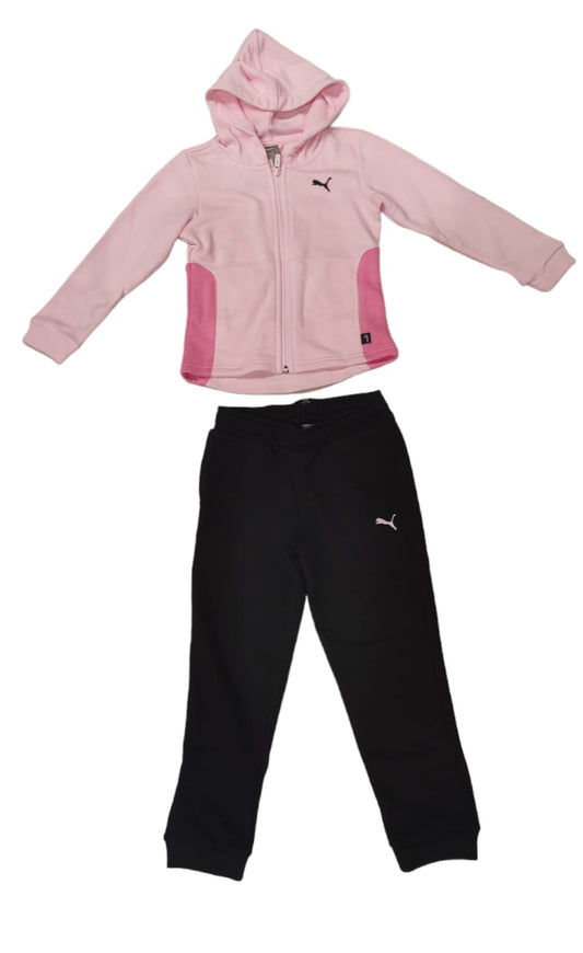 PUM HOODED SWEAT SUIT TR CL G WHISP OF PINK 673586-67