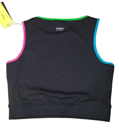 S4WSFB6-NTVF FRE TOP BLACK-TURQUOISE-GREEN-FUCSIA