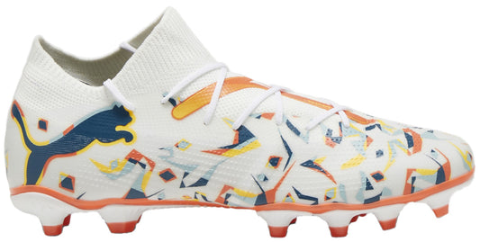 PUM FUTURE 7 MATCH CREATIVITY FG/AG WHITE-OCEAN TROPIC-TURQUOISE SURF-HOT HEAT-SUN STREAM 107845-01