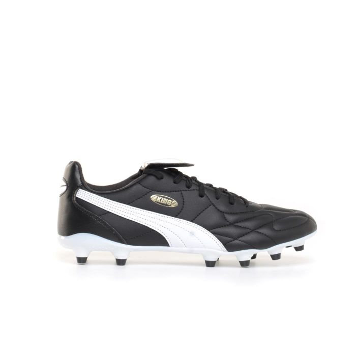 PUMA KING TOP FG/AG BLACK-WHITE-GOLD 107348-01