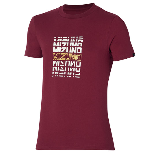 MIZUNO ATHLETIC MIZUNO TEE CABERNET K2GAA00262