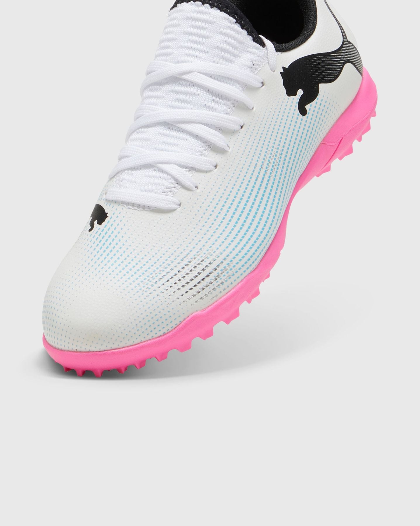 PUMA FUTURE 7 PLAY TT JR WHITE-BLACK-POISON PINK 107737-01