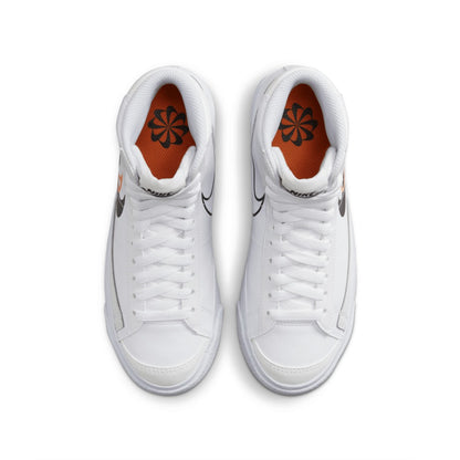NIKE BLAZER MID NN GS WHITE/BLACK-BRIGHT MANDARIN-MEDIUM ASH FN7788-100