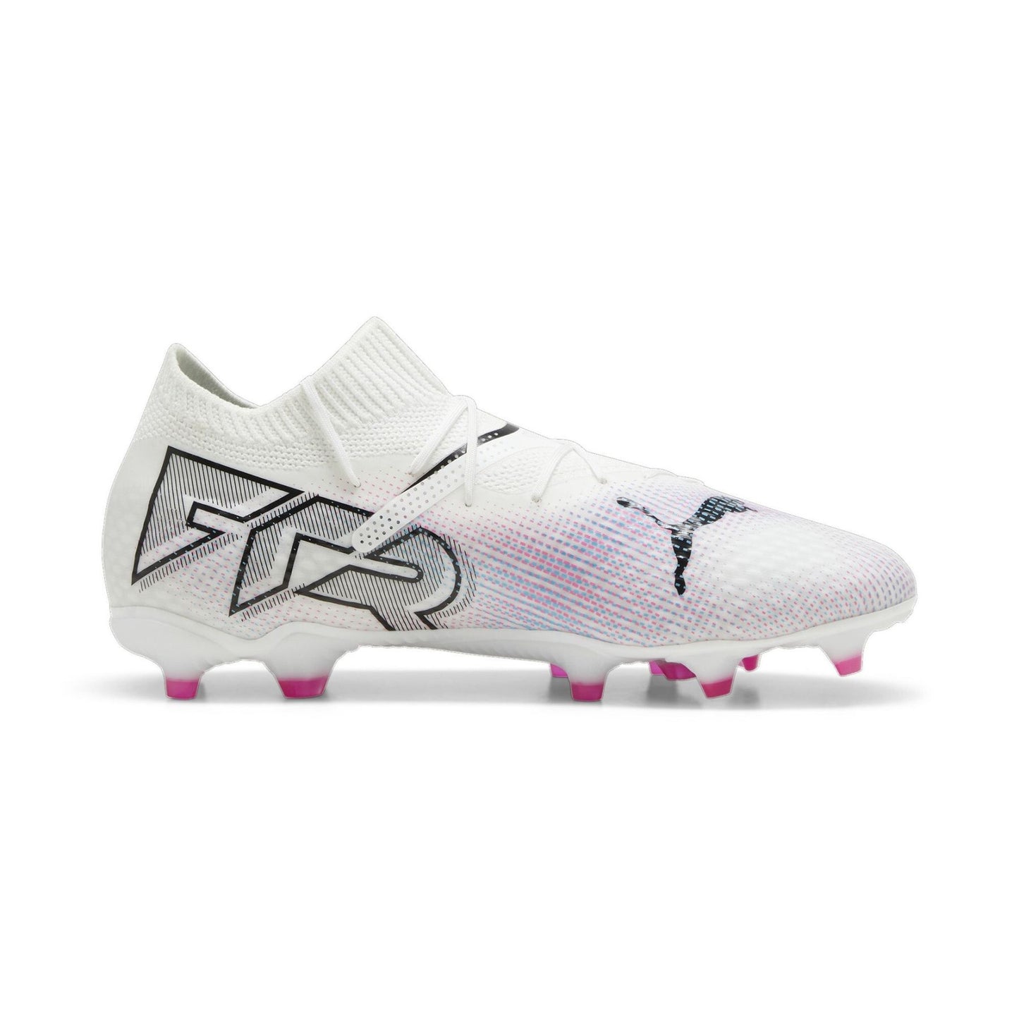 PUMA FUTURE 7 PRO FG/AG JR WHITE-BLACK-POISON PINK 107728-01