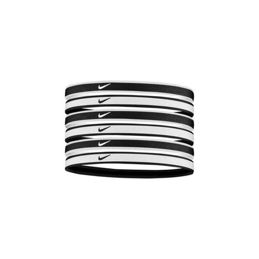 SWOOSH HEADBANDS 6PK WH/BK/WH fascia capelli tennis bianco/nero N1002021176OS