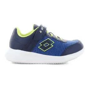 Lotto EVOLITE AMF III MLG CL S DRESS BLUE/VALLARTA BLUE/ACACIA GREEN scarpe corsa bambini blu/giallo 218183-9G1