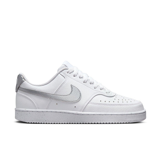 DH3158-108 Nike Court Vision Low Next Nature WHITE/METALLIC SILVER-WHITE