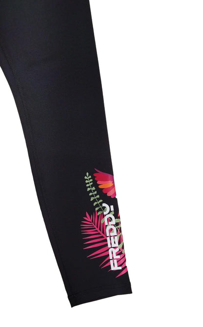 SF5HS406-NTROP4 FRE PANTALONE 7/8 BLACK-TROPICAL ALLOVER