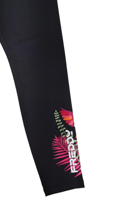 SF5HS406-NTROP4 FRE PANTALONE 7/8 BLACK-TROPICAL ALLOVER
