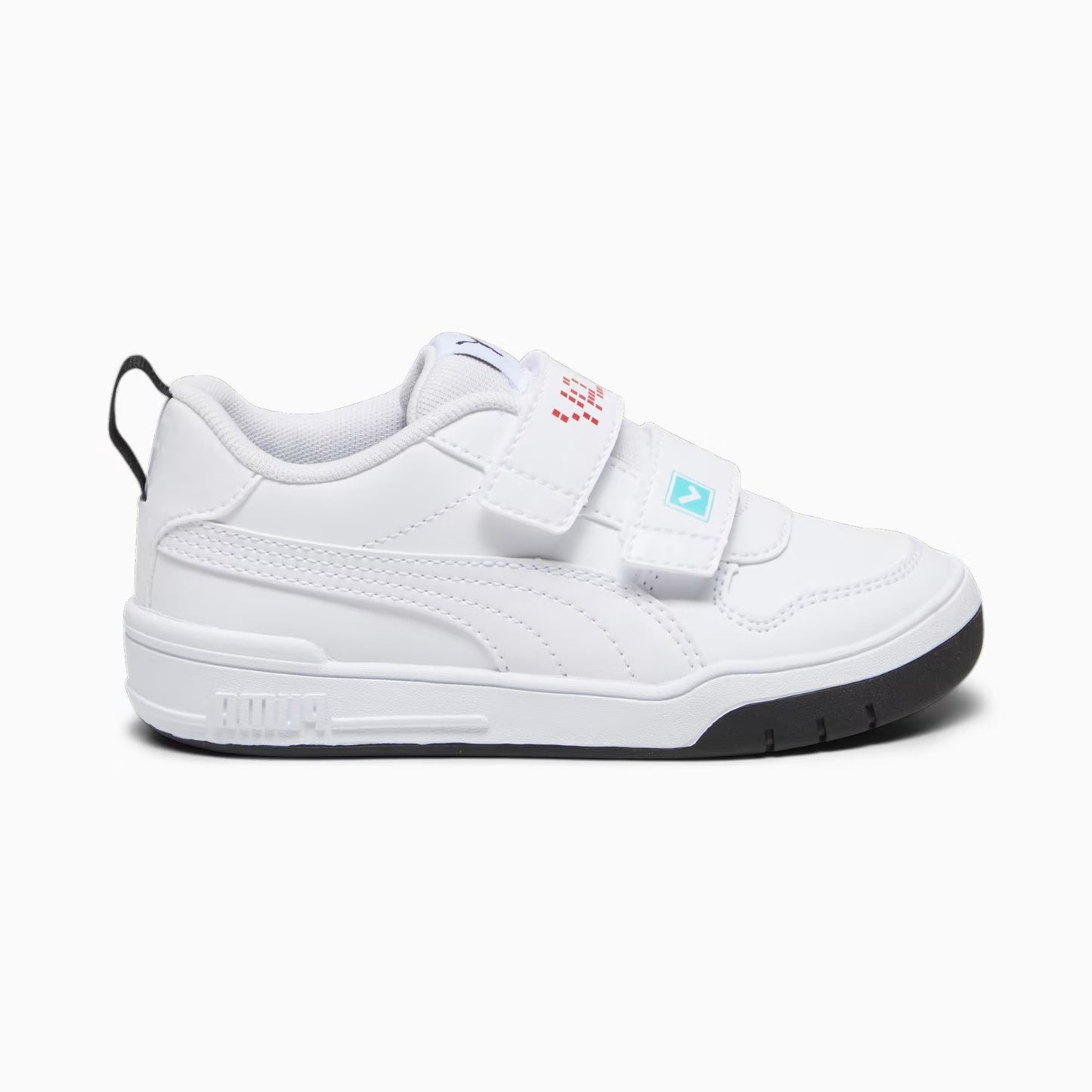 392561-01 Puma Multiflex SL Let's Play V PS White- White-For All Time Red