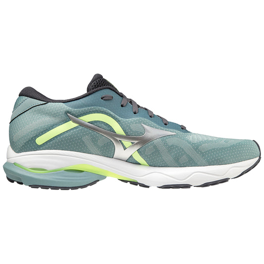 Mizuno WAVE ULTIMA 13 scarpe running  ginnastica corsa uomo grigio chiaro/giallo fluo J1GC221804