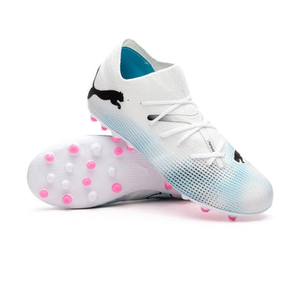 PUMA FUTURE 7 MATCH MG JR WHITE-BLACK-POISON PINK 107730-01