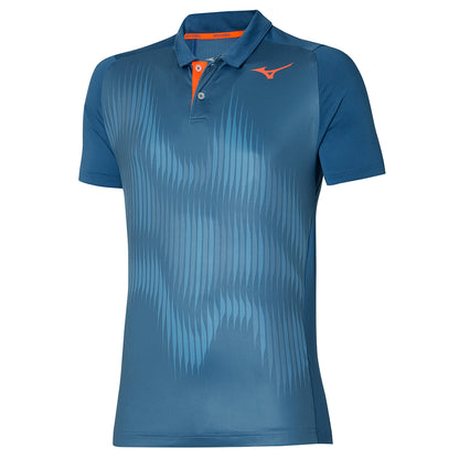 MIZUNO TENNIS SHADOW POLO BLUE ASHES 62GAA00417