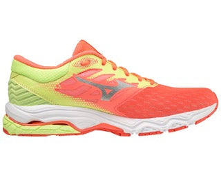 Mizuno WAVE PRODIGY 3 scarpe running corsa donna arancione fluo/giallo fluo J1GD201006
