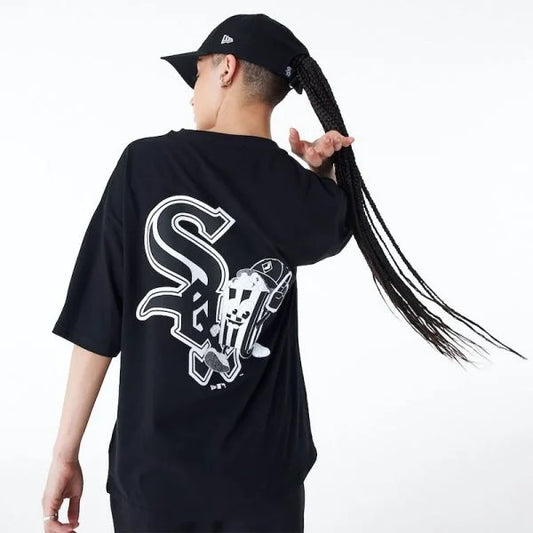 NEE MLB FOOD GRAPHIC OS TEE CHIWHI  BLKWHI BLACK 60435535