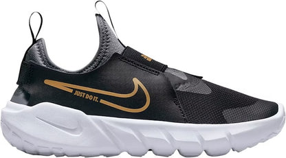DJ6040-007 Nike Flex Runner 2 BLACK/METALLIC GOLD-COOL GREY-WHITE