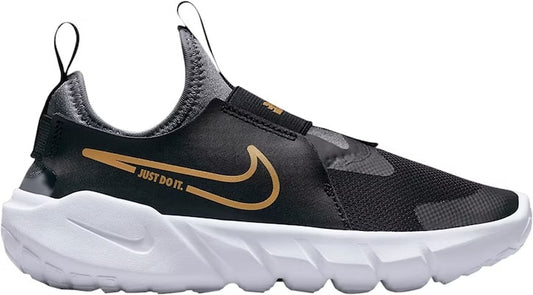 DJ6040-007 Nike Flex Runner 2 BLACK/METALLIC GOLD-COOL GREY-WHITE