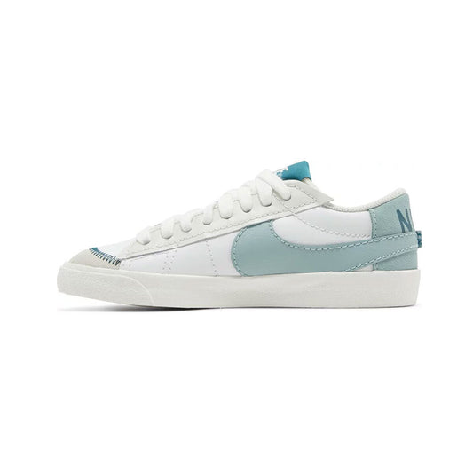 DQ1470-106 Nike Blazer Low '77 Jumbo SUMMIT WHITE/GEODE TEAL-SEA GLASS