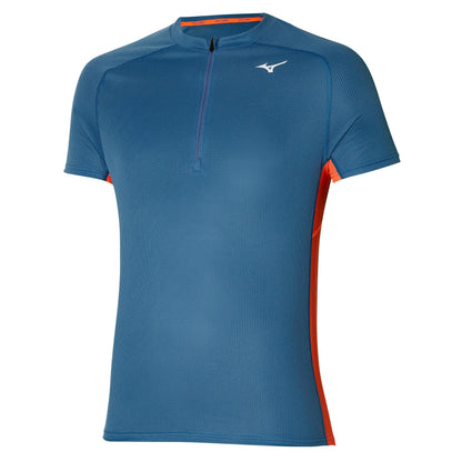 MIZUNO TRAIL DRYAEROFLOW HZ TEE blue ashes J2GAA05517