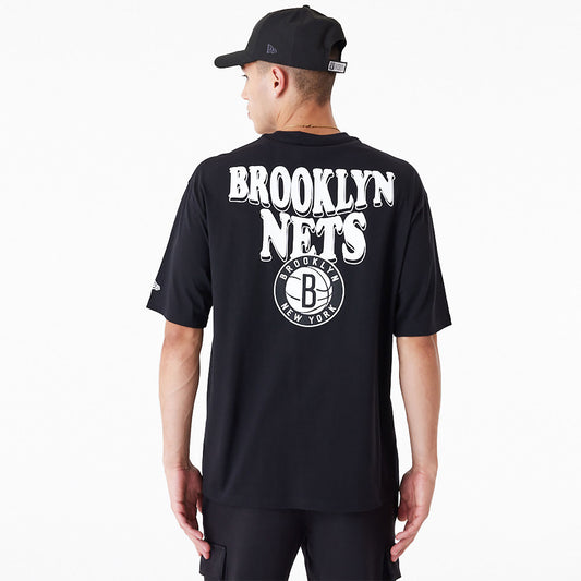 NEE NBA SCRIPT OS TEE BRONET  BLKWHI BLACK 60435515