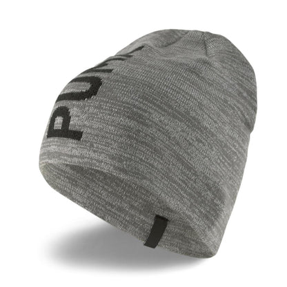 023433-05 Ess Classic Cuffless Beanie Medium Gray Heather- Black