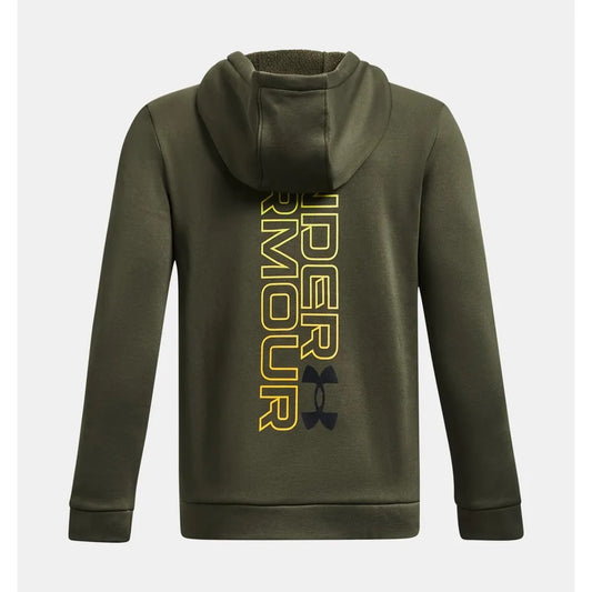 1379801-390 UA ARMOUR FLEECE GRAPHIC HD - lime yellow