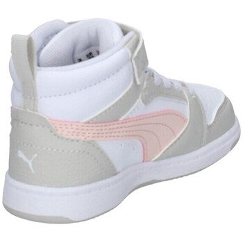 396542-04 Puma Rebound V6 Mid AC+ Inf White-Frosty Pink-Sedate Gray