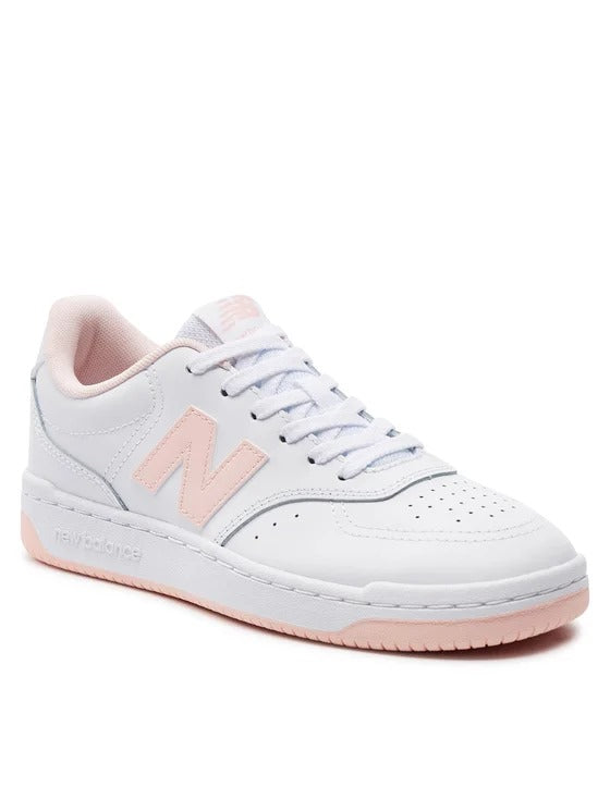 NEW BALANCE NEW Scarpe Lifestyle Womens - Suede/Mesh - WHITE/PINK 80 BBW80WPK