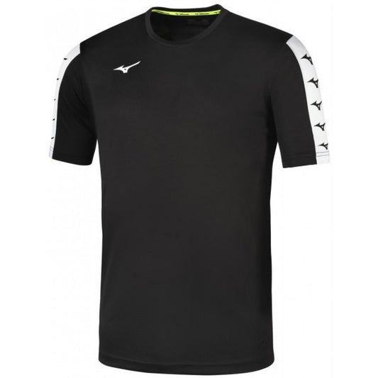 Mizuno NARA TEE t-shirt training adulto tessuto tecnico nero/bianco 32FA9A5109