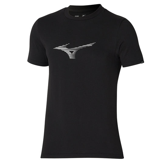 MIZUNO ATHLETIC RB TEE BLACK K2GAA00109