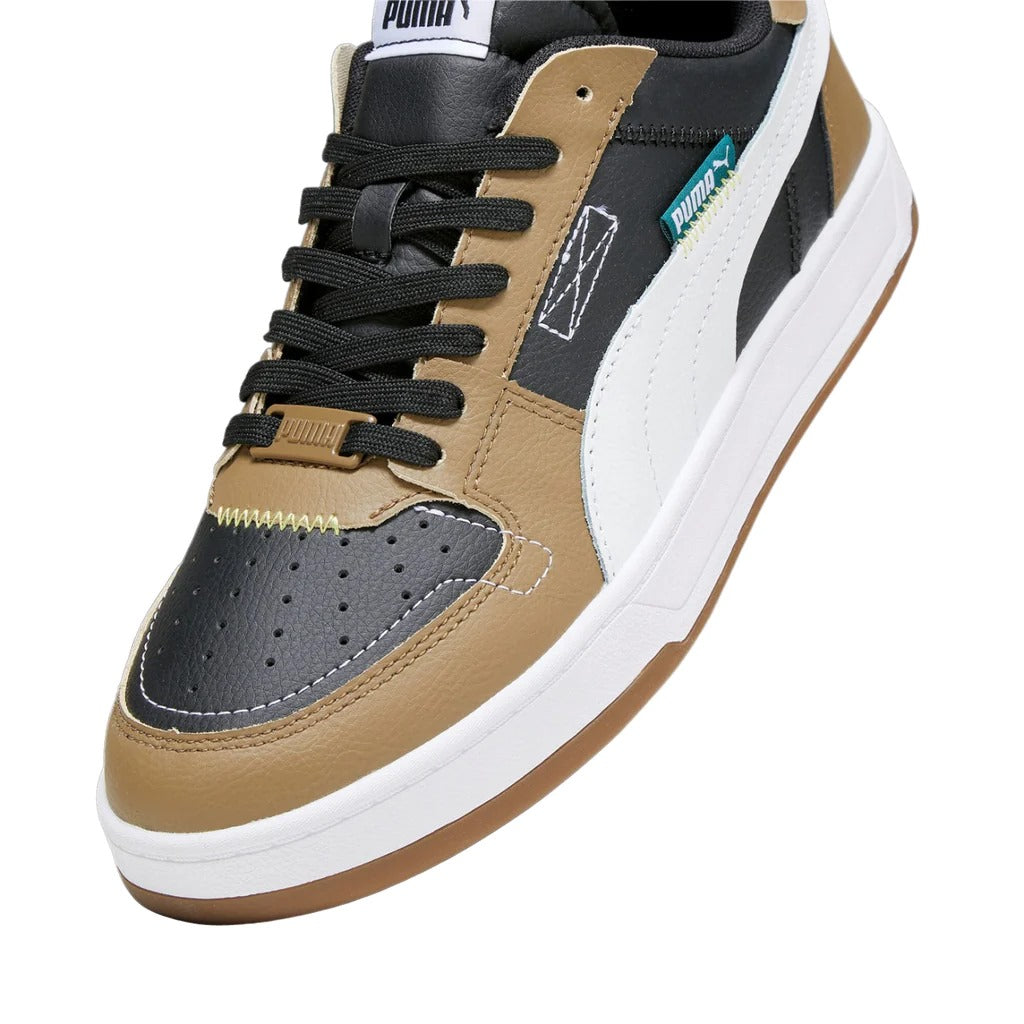 392332-05 Puma Caven 2.0 VTG Black- White-Chocolate Chip-Malachite-Yellow Sizzle