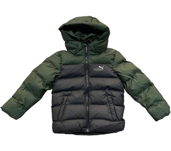 849860-51 Colourblock Polyball Hooded Jacket Black-Myrtle