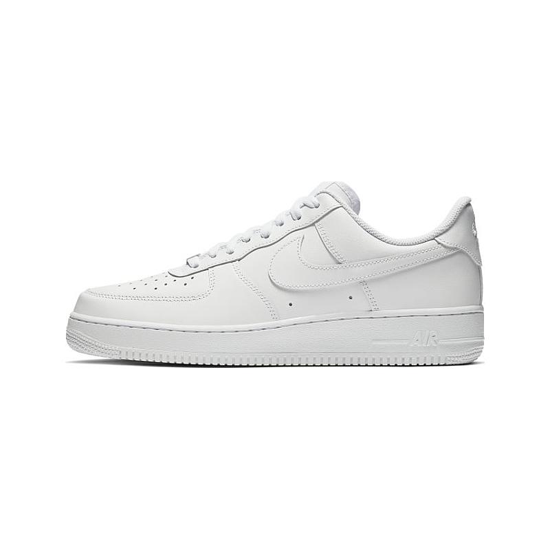 Nike AIR FORCE 1 '07 scarpe unisex uomo bianco pelle CW2288-111