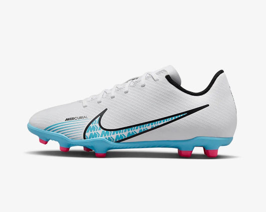 Nike Jr. Mercurial Vapor 15 Club FG/MG WHITE/BALTIC BLUE-PINK BLAST scarpe calcio bambini/ragazzi DJ5958-146