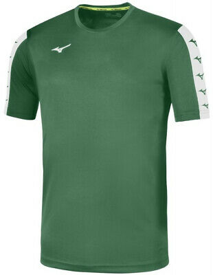 Mizuno NARA TEE t-shirt training adulto tessuto tecnico verde/bianco 32FA9A5138