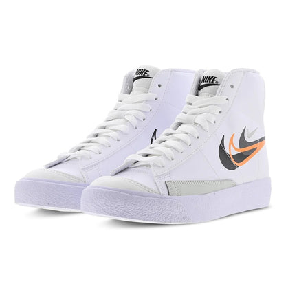 NIKE BLAZER MID NN GS WHITE/BLACK-BRIGHT MANDARIN-MEDIUM ASH FN7788-100