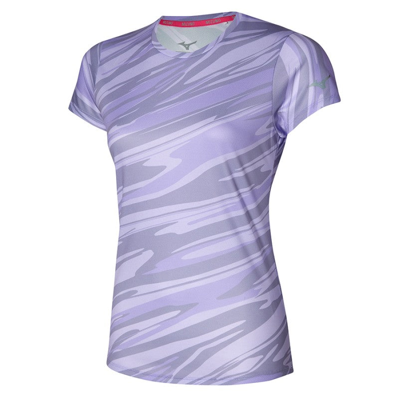 MIZUNO CORE IMPULSE GRAPHIC TEE W PASTEL LILAC J2GAA20869