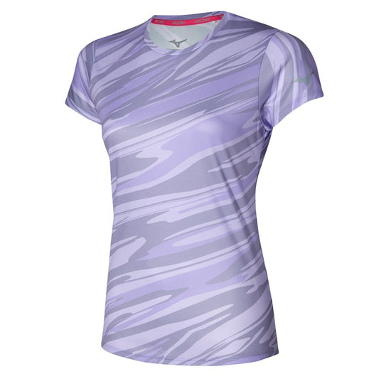 MIZUNO CORE IMPULSE GRAPHIC TEE W PASTEL LILAC J2GAA20869