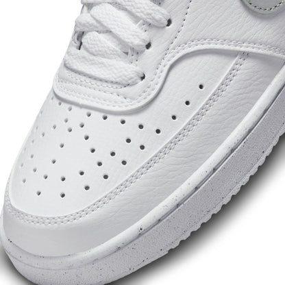 DH3158-108 Nike Court Vision Low Next Nature WHITE/METALLIC SILVER-WHITE